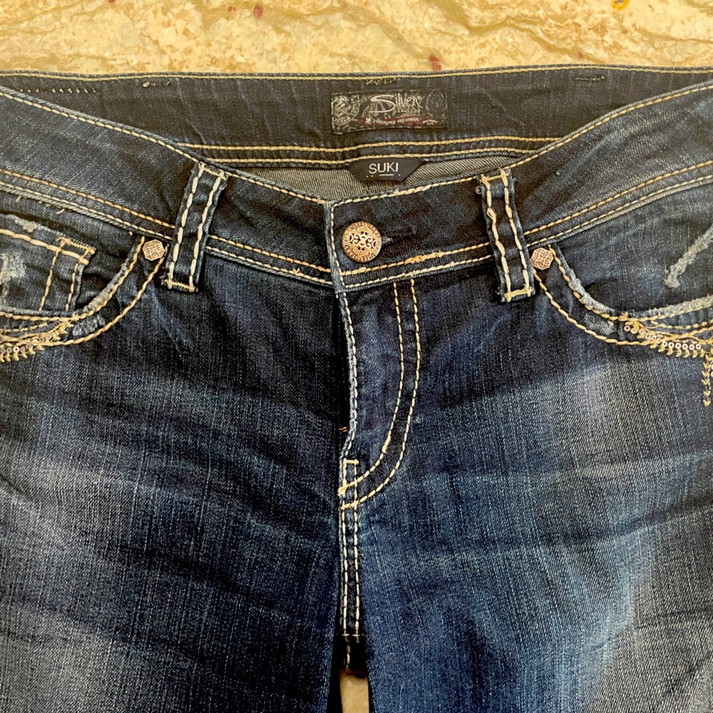 Silver Suki Jeans Excellent condition. Only worn a few times.